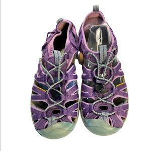 Keen Whisper Sport Sandals in Sweet Grape Purple Youth Girls Sz 4 Waterproof